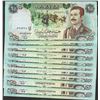 Image 1 : Lot of (10) Iraqi 25 Dinars Saddam Hussein Notes
