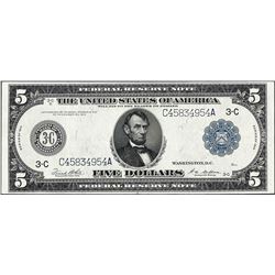 1914 $5 Federal Reserve Note Philadelphia