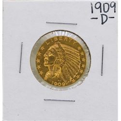 1909-D $5 Indian Head Half Eagle Gold Coin