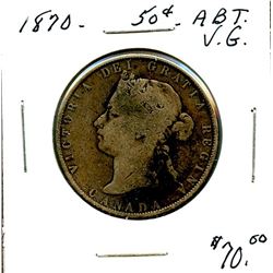 1870 50¢ About VG