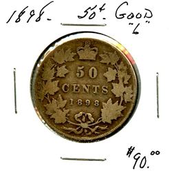 1898 50¢ G+