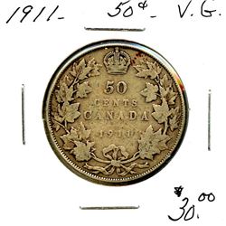 1911 50¢ VG