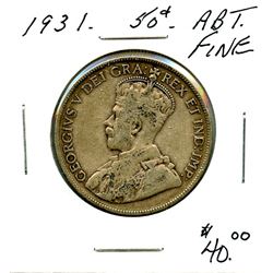 1931 50¢ About F