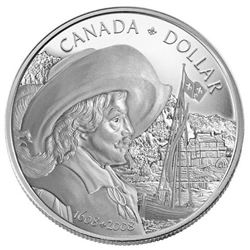 2008 $1 silver dollar cased with the original outer box.