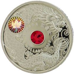 2009 $8 Maple of Wisdom fine silver coin cased with the original outer box.