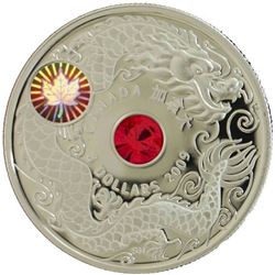 2009 $8 Maple of Wisdom fine silver coin cased with the original outer box.