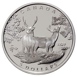2009 $5 80th anniversary of Canada in Japan cased with the original outer box.