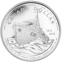 2010 $1 silver dollar cased with the original outer box.