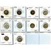 Image 1 : 1871 10¢, 1936 (2), 1945, 1947 (2), 1948 (3) & 1949, lot of 10 coins all in average condition.