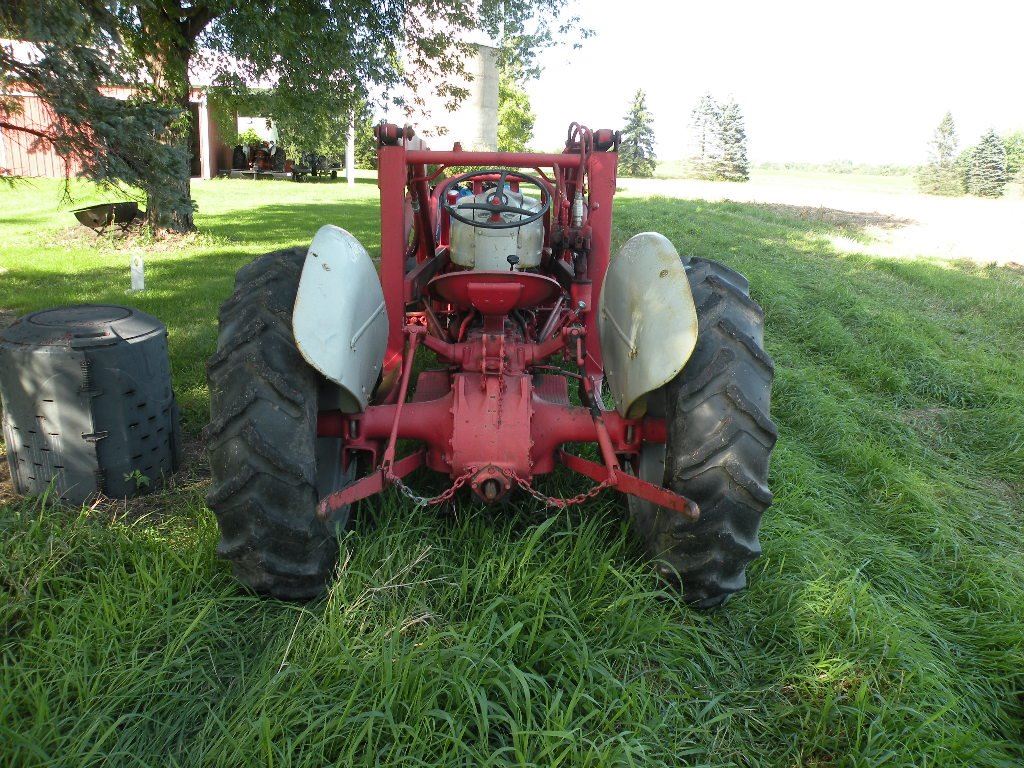 1953 Ford Jubilee Tractor , 3 pt, PTO, with loader and tire chains
