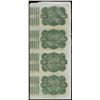 Image 2 : Uncut Sheet of (4) State of Louisiana Baby Bond Obsolete Notes