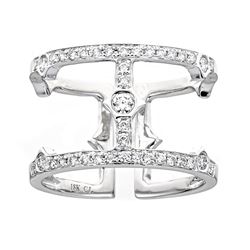0.45 ctw Diamond Ring - 18KT White Gold