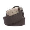 Image 3 : Bvlgari Black Gray Coated Canvas Leather Belt