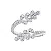 Image 1 : 0.37 ctw Diamond Ring - 18KT White Gold