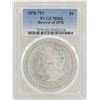 Image 1 : 1878 7TF Reverse of 1878 $1 Morgan Silver Dollar Coin PCGS MS62