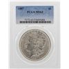 Image 1 : 1887 $1 Morgan Silver Dollar Coin PCGS MS63