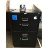 Image 1 : 2 Drawer legal black filing Cabinet with Electric Pencil Sharpener