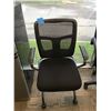 Image 1 : Office black chair on wheels with back mesh
