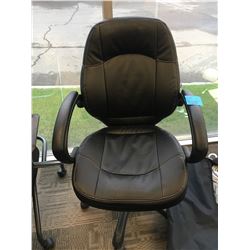 Office black Chair Adjustable on wheels