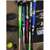 Image 4 : Soft Ball equipment set with 5 bats & 8 balls including 2 bags of uniforms w/ bases,/Lawn Darts,/Vol