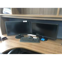 2- HP Monitors V241P with keyboard and cables