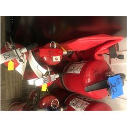 1 @ 20lbs with 3 @ 5lbs fire extinguisher charged