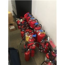 1 @ 10lbs with 3 @ 5lbs fire extinguisher charged