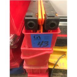 Wheel chock, emerg road marker kits, spill kit,welding helmet, tow ropes, winter kits,walk station, 