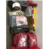 Image 5 : Wheel chock, emerg road marker kits, spill kit,welding helmet, tow ropes, winter kits,walk station, 