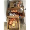 Image 1 : 3 boxes of copper fitting and elbows, assorted sizes