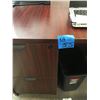 Image 1 : 2pc cherrywood finish desk, with double sided DR, plus 5 shelf book case, with office trays,plus cor