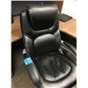 Image 1 : 1 High end Black leather adjustable chairs with arms and wheels