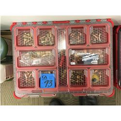 Milwaukee 2pc tool Caddy, copper and brass various fittings