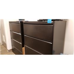 2 - 4 Drawer lateral file cabinets with new files