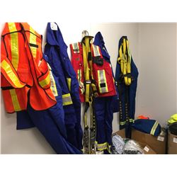 Safety- Approx 8 Bxs Safety Gear: Pioneer Vests/ New Coveralls/ Hardhats W/ Liners/ Tow Ropes/ Safet