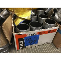Approx.17 trays/boxes of metal pipe & cast pipe fitting, various sizes