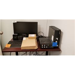 HP Monitor V221, with logistic speakers, optiplex 755 DVD multi recorder, factor V-430, commercial m