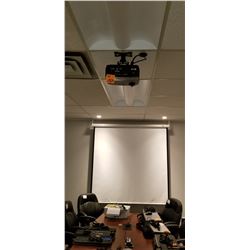 Infocus projector, HDMI texas intrument Projector, w/ projector screen/including logitech tele-confe
