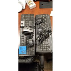 4 Keyboards: 2 Logitech, 2 Dell