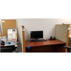 5-Office Desk Dividers/ 2 Cork Boards + 1 Black File Cabinet.