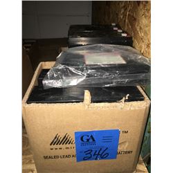 Approx 16 non spillable rechargeable lead acid batteries