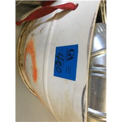 Asst'd Sheet Metal: Vents/ Caps/ Sheets/ Flexible Air Duct/ Rings/ Elbows Plus pails of sealant