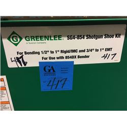 Greenlee Bending Shoe For 1/2" to 1" Rigid/IMC + 3/4" to 1" EMT Model# SG48254 Shot Gun Shoe Kit