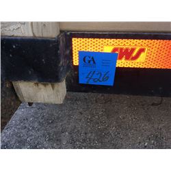Newer SWS - 16FT - Flat Deck Trailer, Wood Floor, Stake Bed Walls, Dual Axles, S#B14-214338