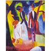 Image 1 : AUGUST MACKE German 1887-1914 Gouache on Paper
