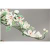 Image 3 : Chinese Hardstone Carved Flower with Cloisonne Pot
