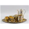 Image 1 : KUBACHI Silver Enameled & Gilt Tea 16-Piece Set