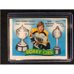 1971-72 OPC Bobby Orr Boston Bruins - James Norris Trophy / Hart Trophy #245