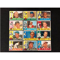 1960 TOPPS BASEBALL CARD LOT