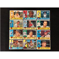 1960 TOPPS BASEBALL CARD LOT